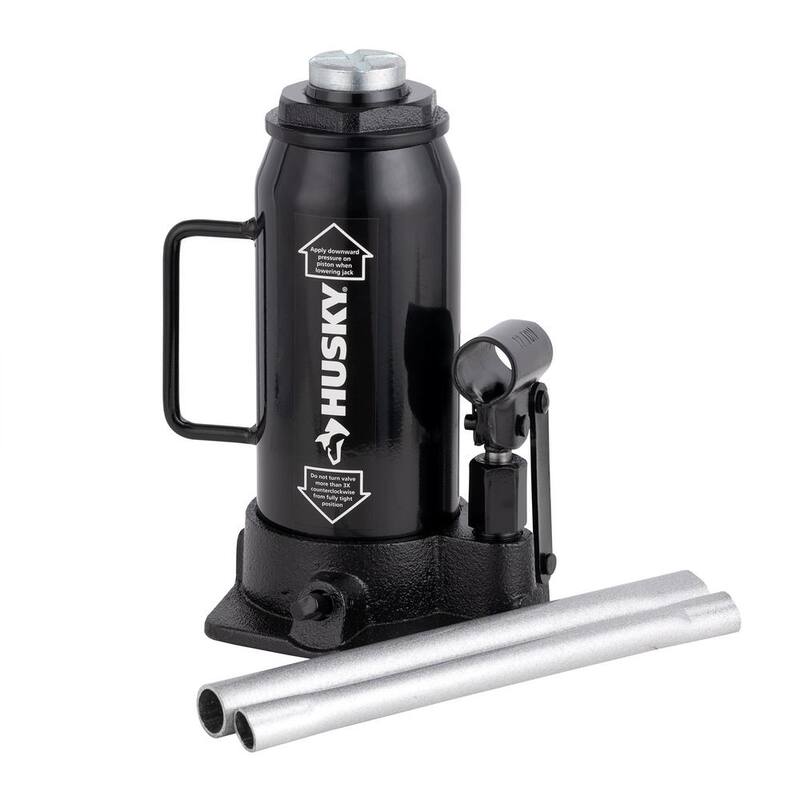 Husky 12-Ton Hydraulic Bottle Car Jack - HPL12B