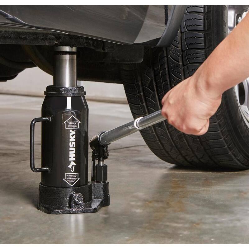 Husky 12-Ton Hydraulic Bottle Car Jack - HPL12B