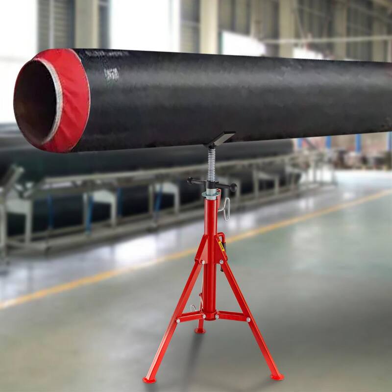 VEVOR V Head Pipe Stand Adjustable Height 28 in. to 52 in. 2500 lbs. Pipe Jack Stand 1/8 to 12 in. Welding Pipe Stand - GJ1107GJ000000001V0