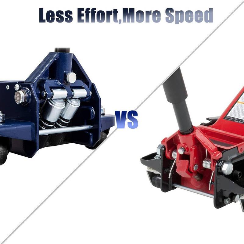 TCE 4-Ton Low-Profile Heavy-Duty Floor Jack with Dual Piston Quick Lift Pump - AT84007U
