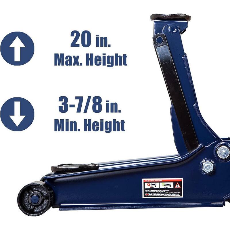 TCE 4-Ton Low-Profile Heavy-Duty Floor Jack with Dual Piston Quick Lift Pump - AT84007U