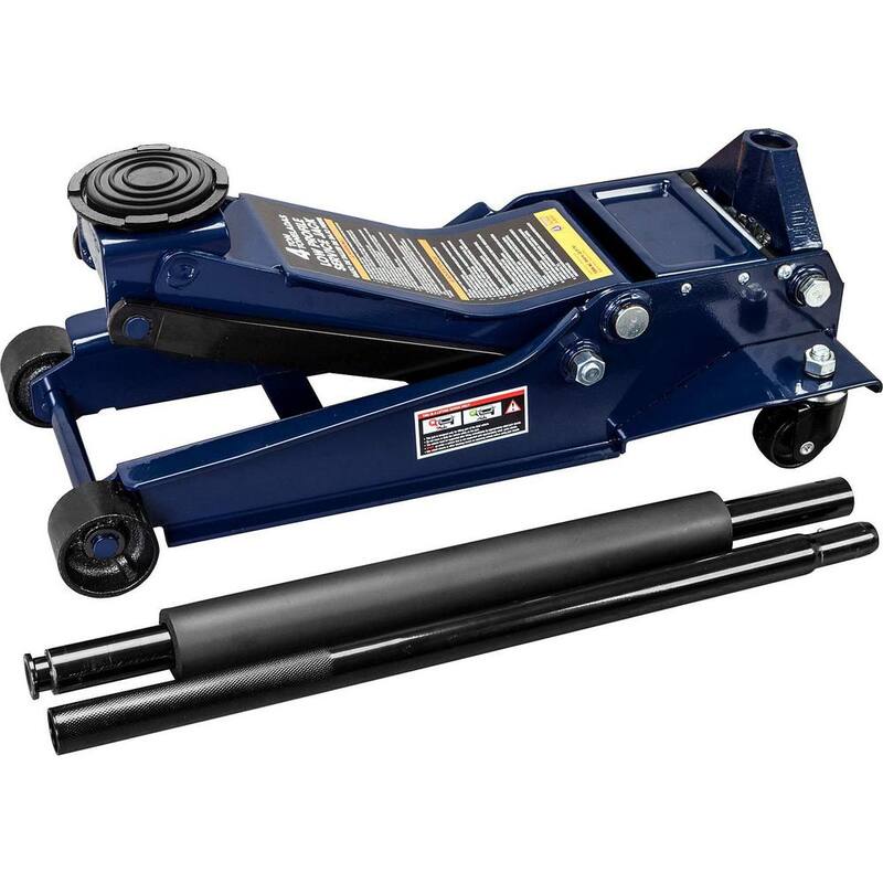 TCE 4-Ton Low-Profile Heavy-Duty Floor Jack with Dual Piston Quick Lift Pump - AT84007U