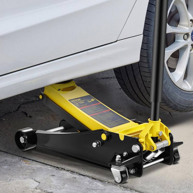 VEVOR Floor Jack 4 Ton Low Profile Floor Jack, Heavy-duty Steel Racing Floor Jack Lifting Range 3.35in.-19.69in. - SGWSQJDTZSG4TQQ3LV0