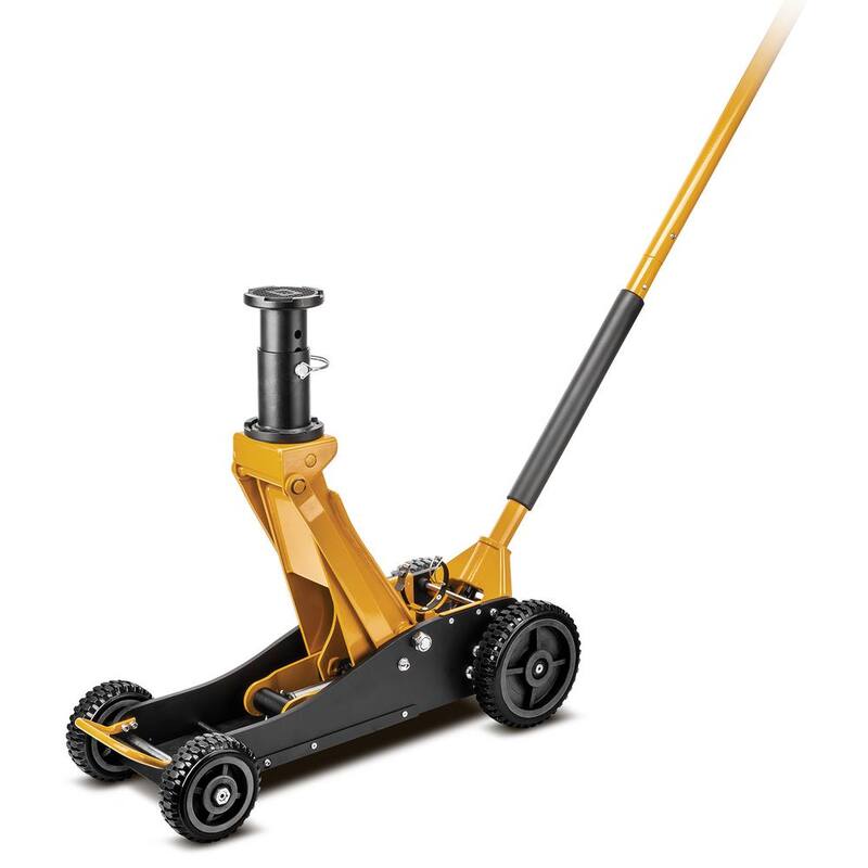 CAT 3-Ton Big Wheel Off Road Hybrid Jack Cars Trucks Maximum Lift 21.5 in. - 240330E
