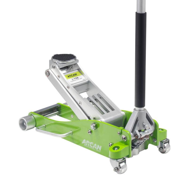 Arcan 3-Ton Lightweight Aluminum Floor and Car Jack with Quick Rise - A20018