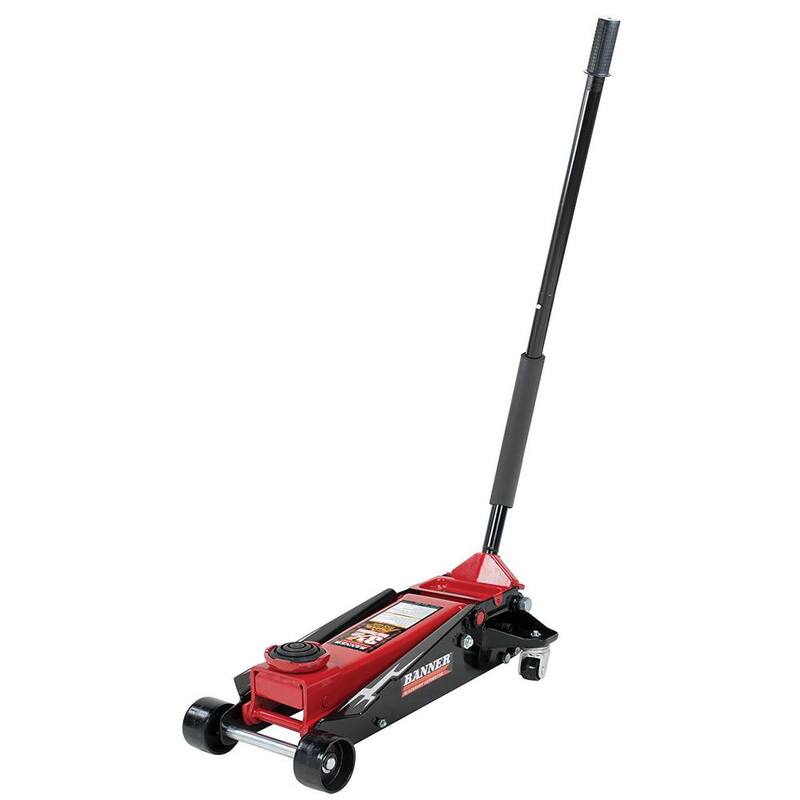 Banner 3.5-Ton Fast Lift Heavy-Duty Garage Floor Jack with Swivel Saddle - B6350