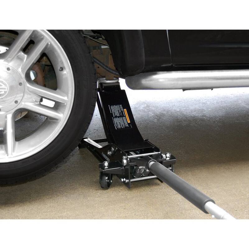 Husky 3-Ton Low Profile Car Jack with Quick Lift and Jack Stands - HD00120-BD