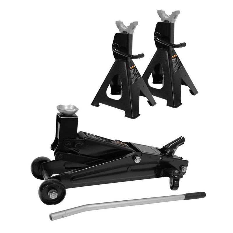 Husky 3-Ton Light Duty Truck Car Jack and Jack Stands - HD00127