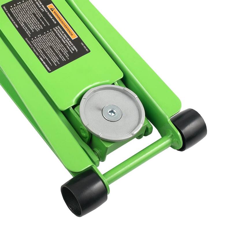 Husky 3-Ton Green Low Profile Car Jack with Quick Lift - HD00120-GR-TH