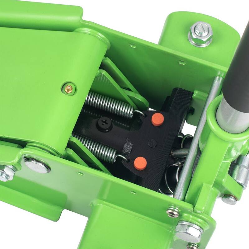 Husky 3-Ton Green Low Profile Car Jack with Quick Lift - HD00120-GR-TH
