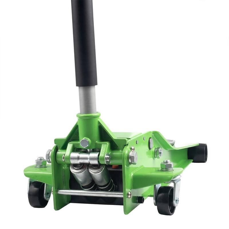 Husky 3-Ton Green Low Profile Car Jack with Quick Lift - HD00120-GR-TH