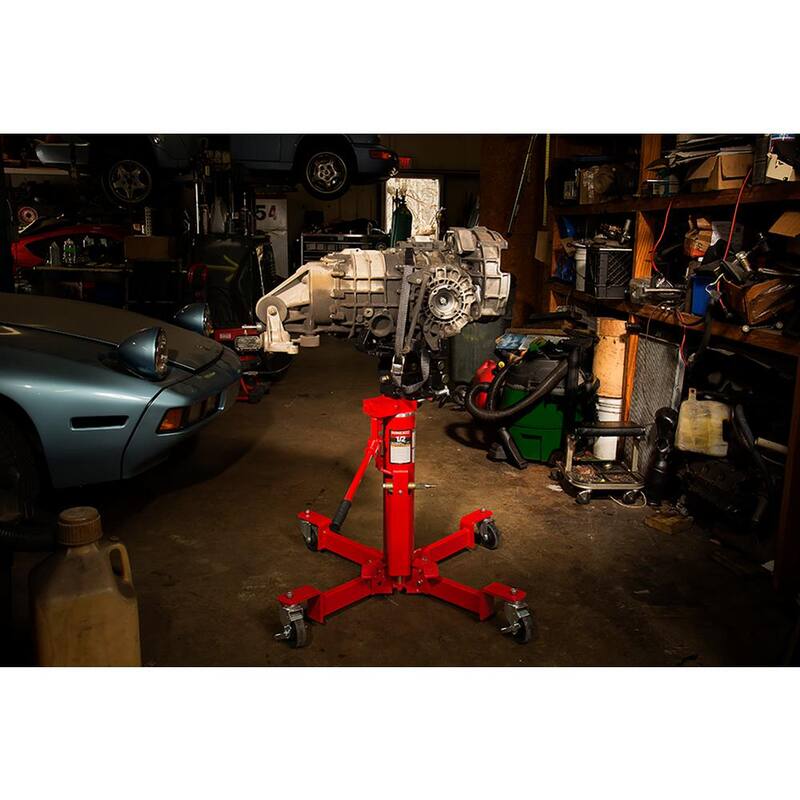 SUNEX TOOLS 1000 lbs. Air and Hydraulic Telescopic Transmission Jack - 7796