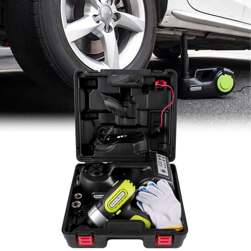 VEVOR Electric Car Jack 5-Ton Car Jack Hydraulic 5.3-14.2 in. Lifting Range Electric Floor Jack with Wrench, LED Light - QJD5TDDSXYYCK0001V9