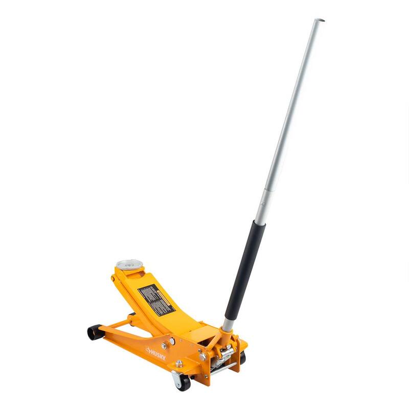 Husky 3-Ton Orange Low Profile Car Jack with Quick Lift - HD00120-OR-TH