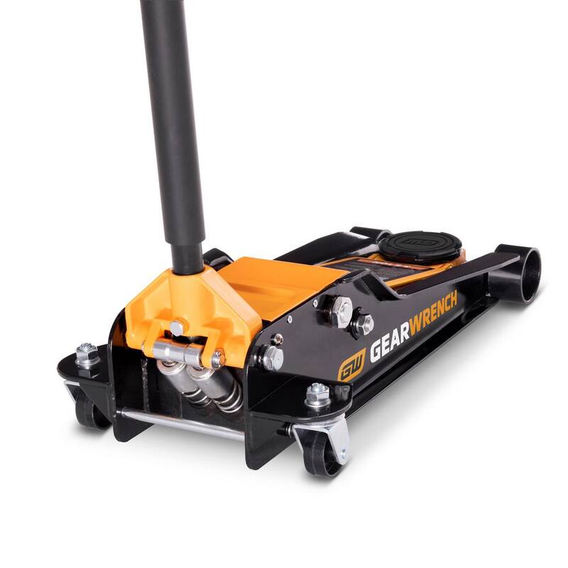 GEARWRENCH 3-1/2-Ton Low Profile Floor Jack with Dual Piston Quick Lift - GWLPFJ3T