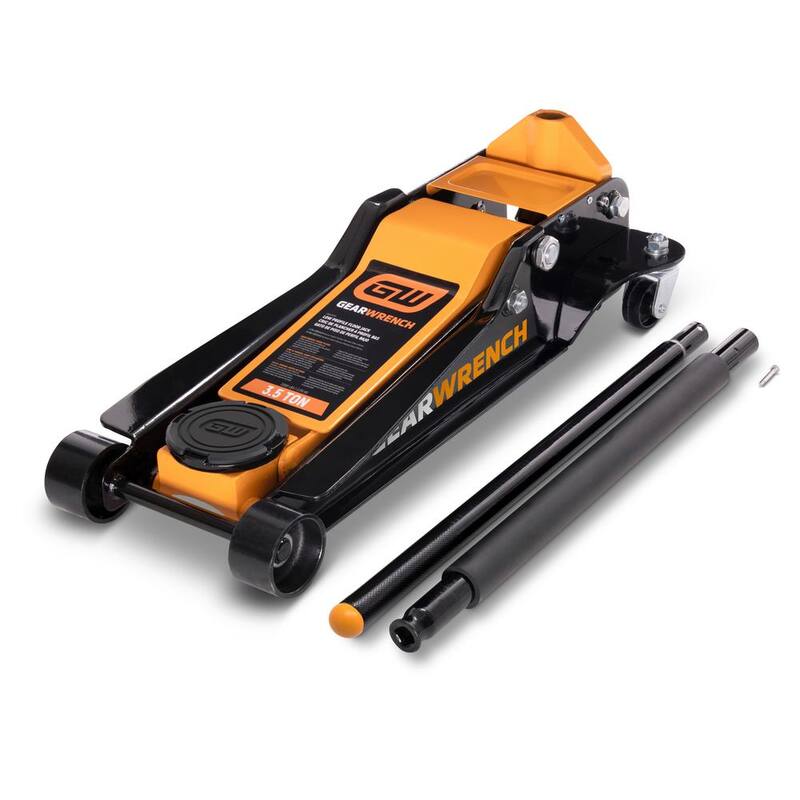 GEARWRENCH 3-1/2-Ton Low Profile Floor Jack with Dual Piston Quick Lift - GWLPFJ3T