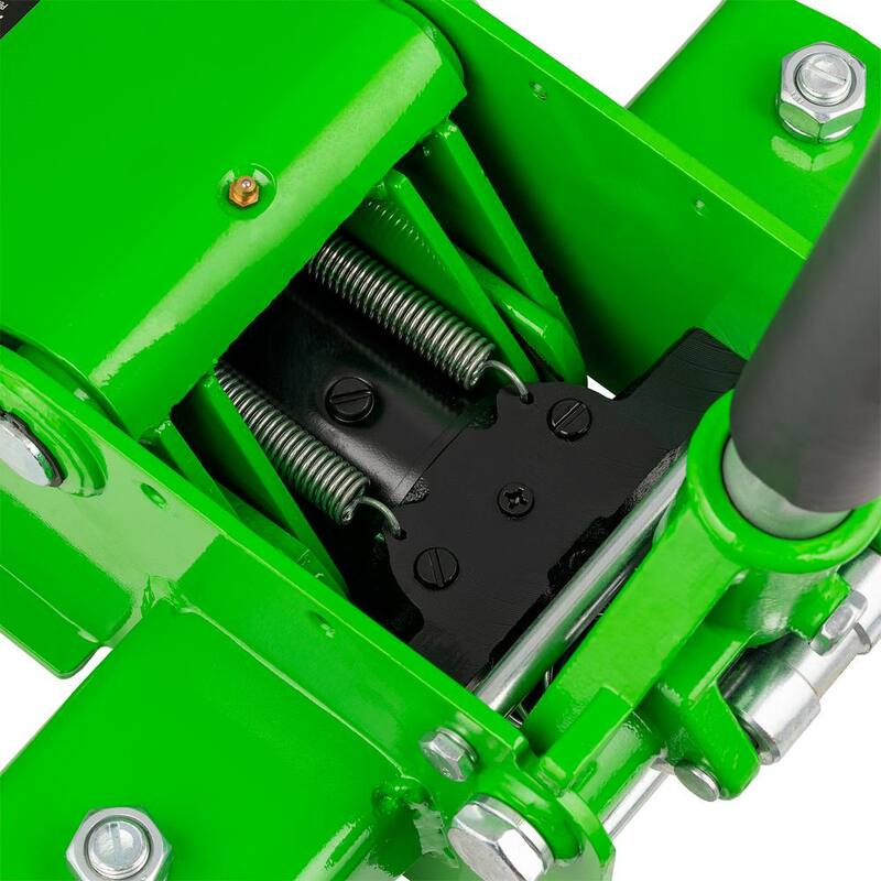 Maasdam 3-Ton Low Profile Car Jack with Quick Lift in Green - MPL4699-GR-DIP