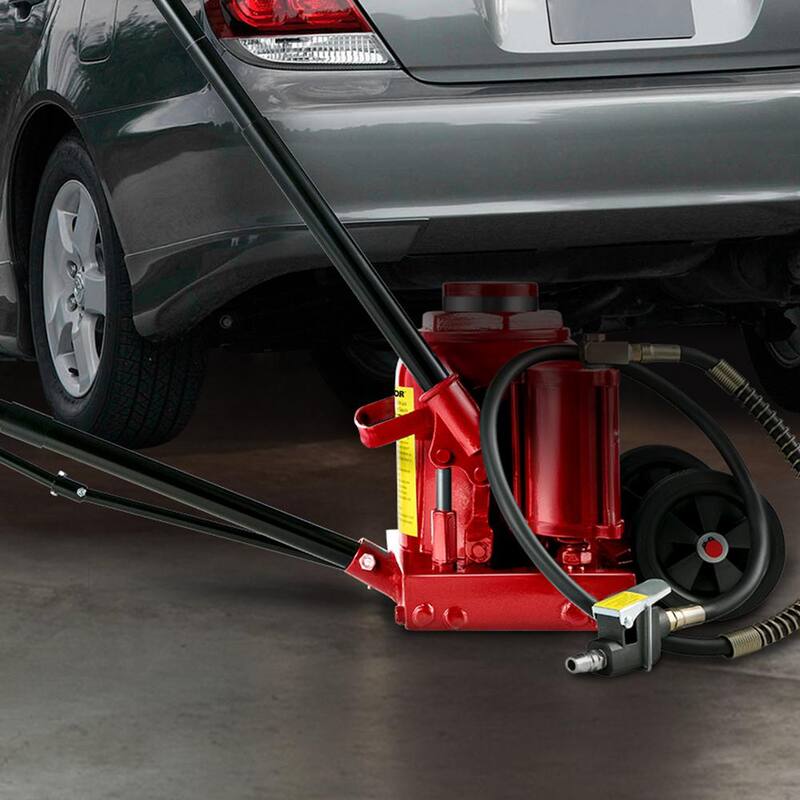 VEVOR 110231 lbs. 50-Ton Bottle Air Hydraulic Bottle Jack Rugged Steel Construction Heavy-Duty Air Jack - QJD50TSTSYYGS0001V0