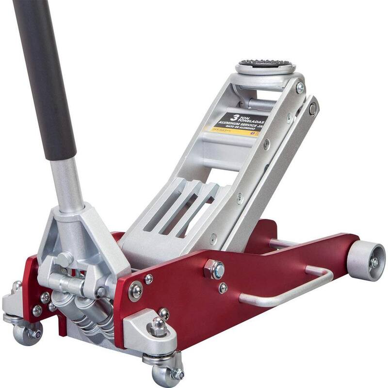 Big Red 3-Ton Low-Profile Aluminum Floor Jack with Dual Piston Speedy Lift - AT830003XLR