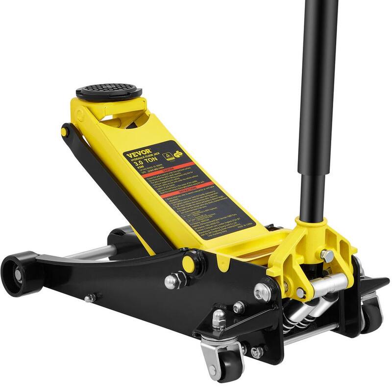 VEVOR Floor Jack 3 Ton Low Profile Floor Jack Heavy-duty Steel Racing Floor Jack with Dual Pistons Quick Lift Pump - SGWSQJDTZSG3T59SHV0