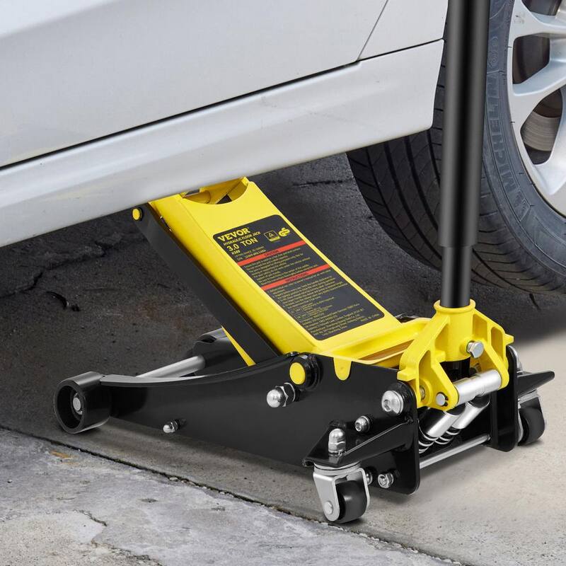 VEVOR Floor Jack 3 Ton Low Profile Floor Jack Heavy-duty Steel Racing Floor Jack with Dual Pistons Quick Lift Pump - SGWSQJDTZSG3T59SHV0