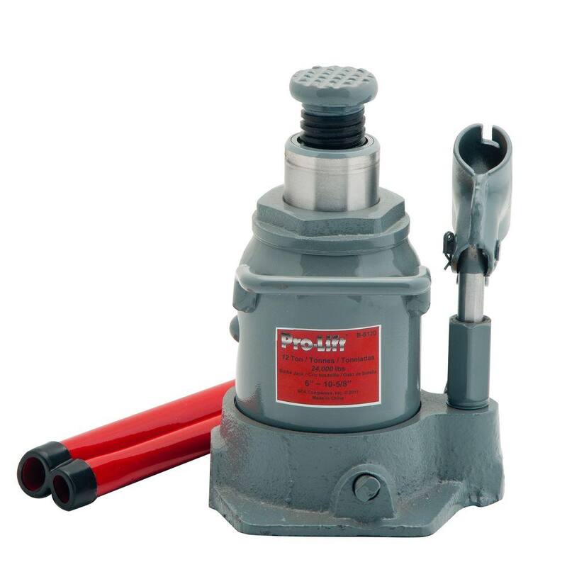 Pro-Lift 12 Ton Shorty Bottle Jack - B-S12D