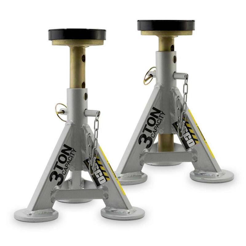 ESCO 3-Ton Performance Low Profile Shorty Jack Stands, 1 Pair - 10499-PAIR