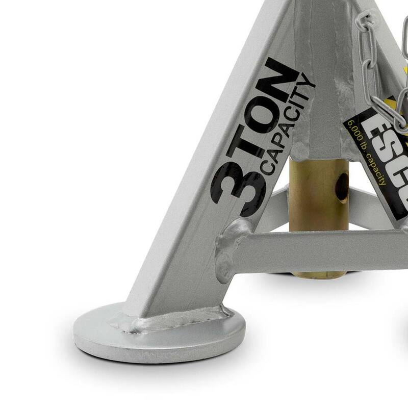 ESCO 3-Ton Performance Low Profile Shorty Jack Stands, 1 Pair - 10499-PAIR