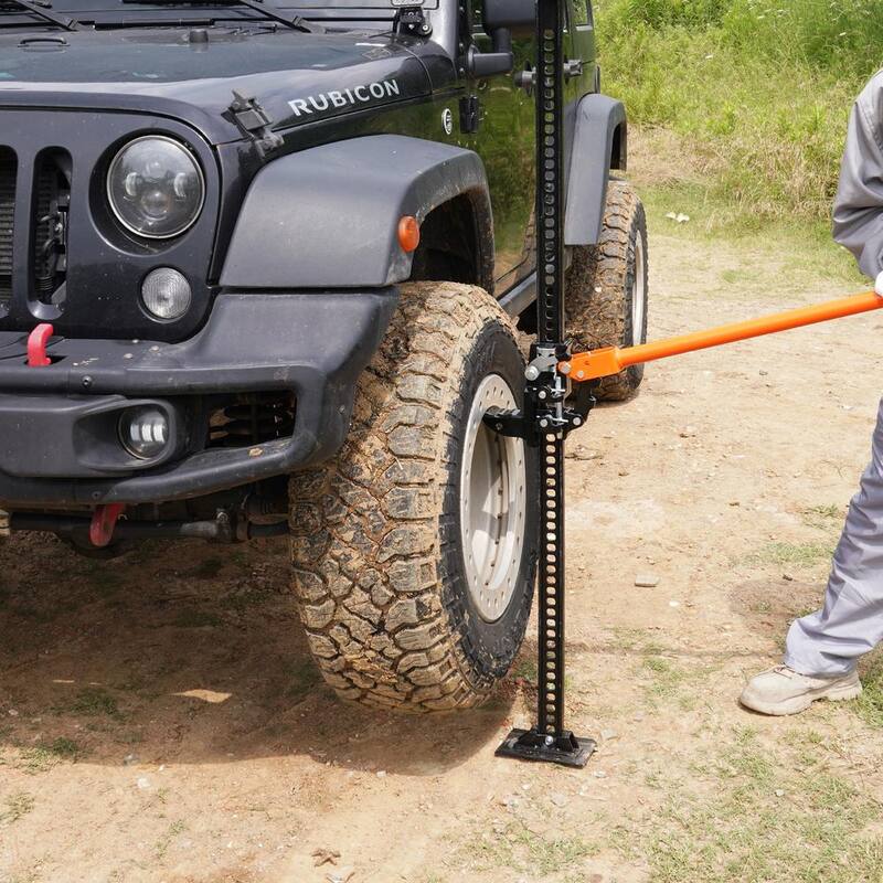 VEVOR High Lift Farm Jack, 60 in. Utility Farm Jack, 7000 lbs. Capacity Ratcheting Off Road Utility Jack, Heavy-Duty Farm Jack - NCJYQJDHJG60I6KU2V0-0729