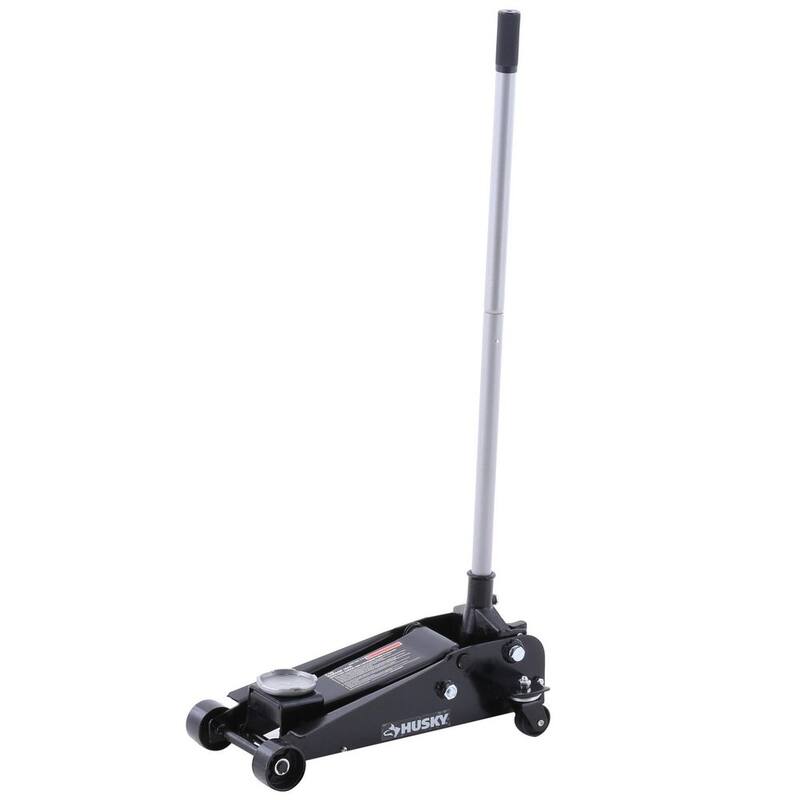 Husky 3-Ton Floor Garage Car Jack and Jack Stands - HD00107-BD