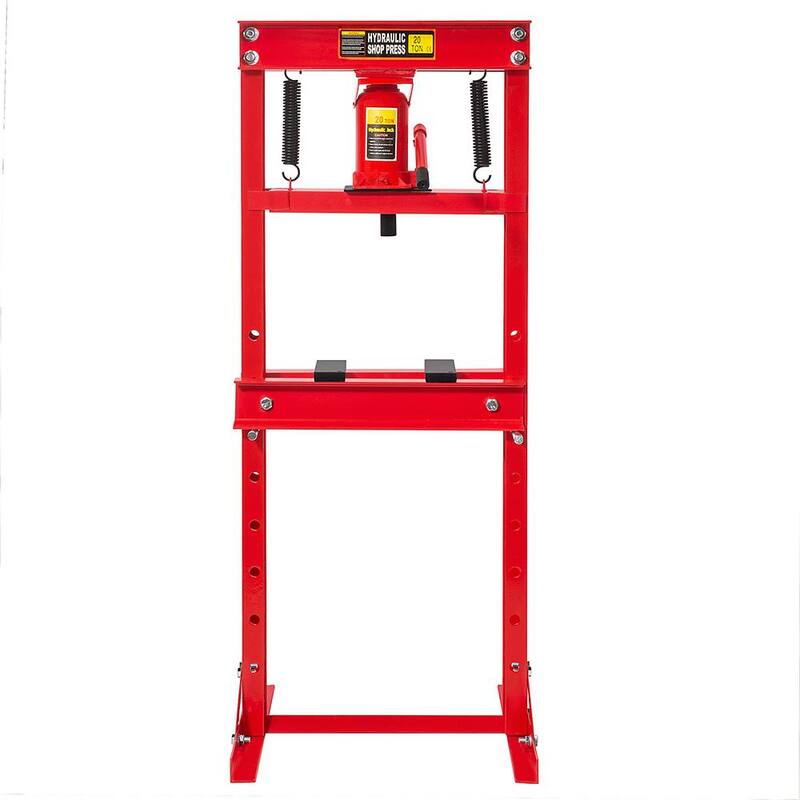 Stark 20-Ton Capacity Floor Jack Stand Type Hydraulic Work Shop Press H-Frame with Plate - 56031-H