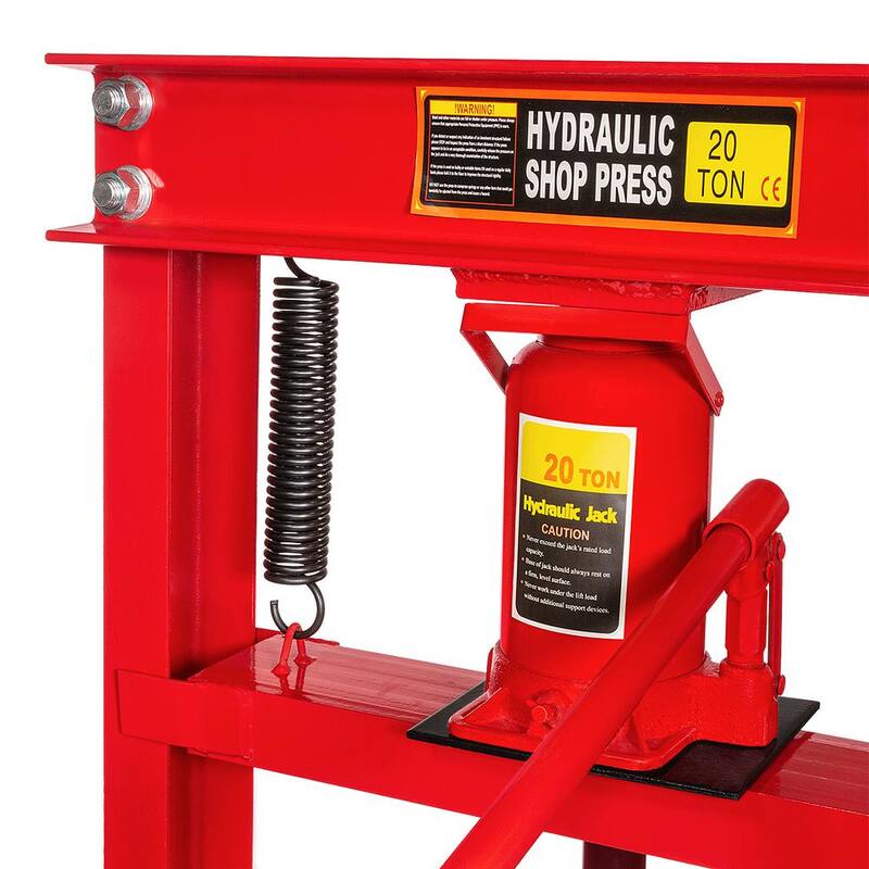 Stark 20-Ton Capacity Floor Jack Stand Type Hydraulic Work Shop Press H-Frame with Plate - 56031-H