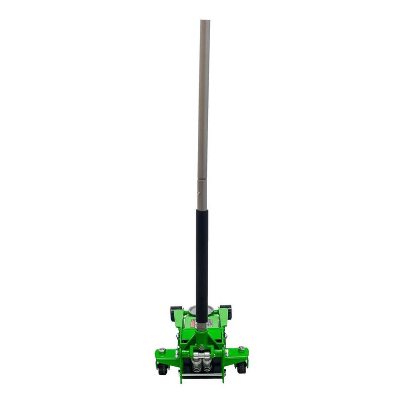 Maasdam 3-Ton Low Profile Car Jack with Quick Lift and 3-Ton Jack Stand in Green - MPL46994124-GR-BD