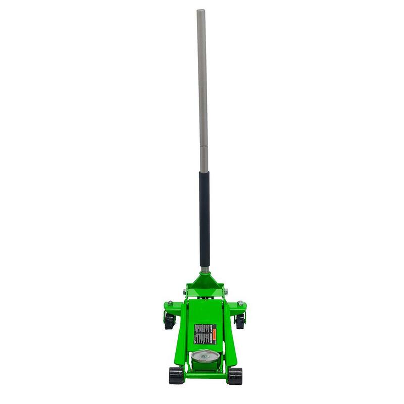 Maasdam 3-Ton Low Profile Car Jack with Quick Lift and 3-Ton Jack Stand in Green - MPL46994124-GR-BD