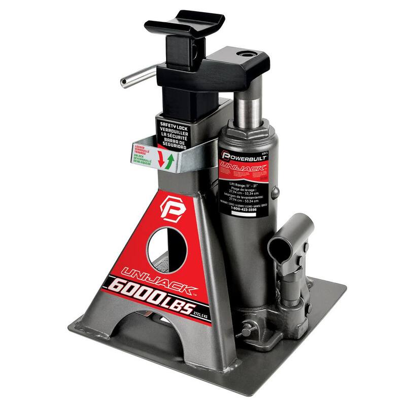 Powerbuilt 3-Ton Unijack Bottle Jack and Jackstand in One - 620471