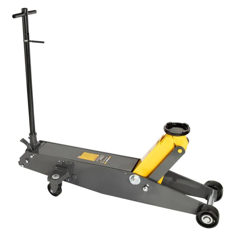 RANGER RFJ-10TL Heavy-Duty 10-Ton Capacity Long Chassis Floor Jack with Hydraulic Foot Pedal Operation - 5150434