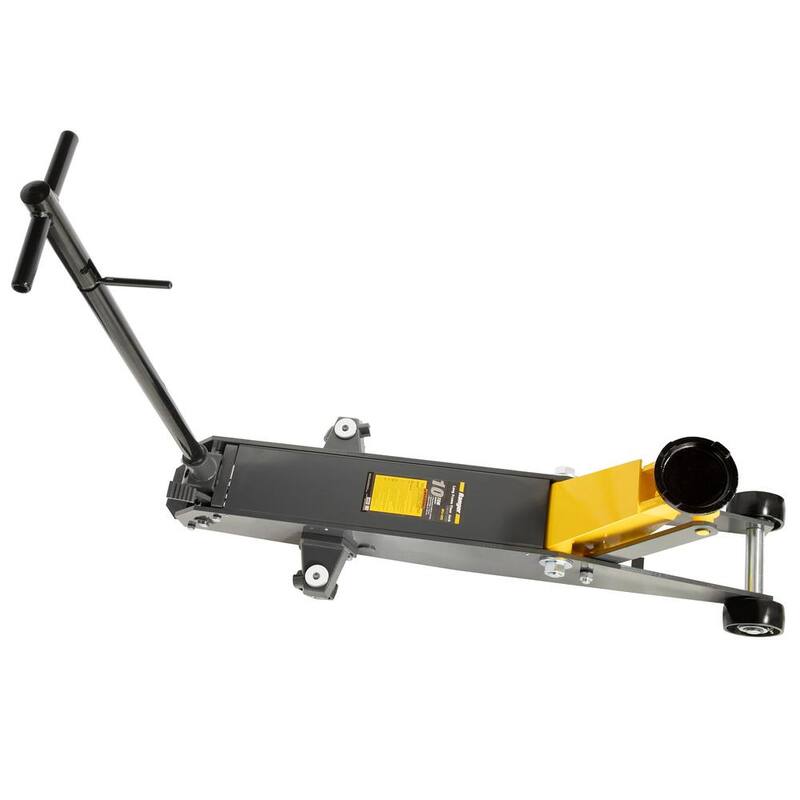 RANGER RFJ-10TL Heavy-Duty 10-Ton Capacity Long Chassis Floor Jack with Hydraulic Foot Pedal Operation - 5150434