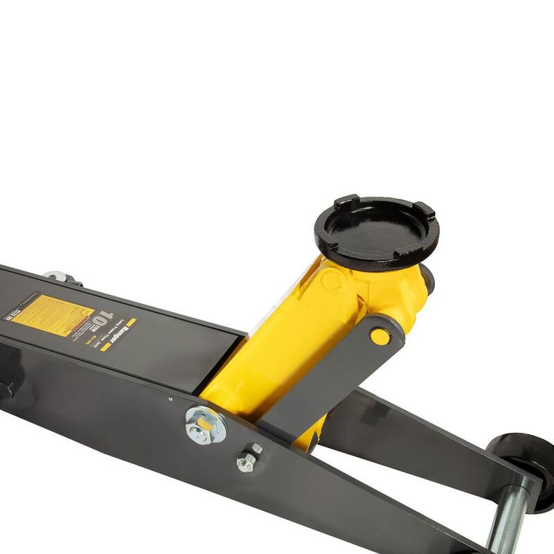 RANGER RFJ-10TL Heavy-Duty 10-Ton Capacity Long Chassis Floor Jack with Hydraulic Foot Pedal Operation - 5150434