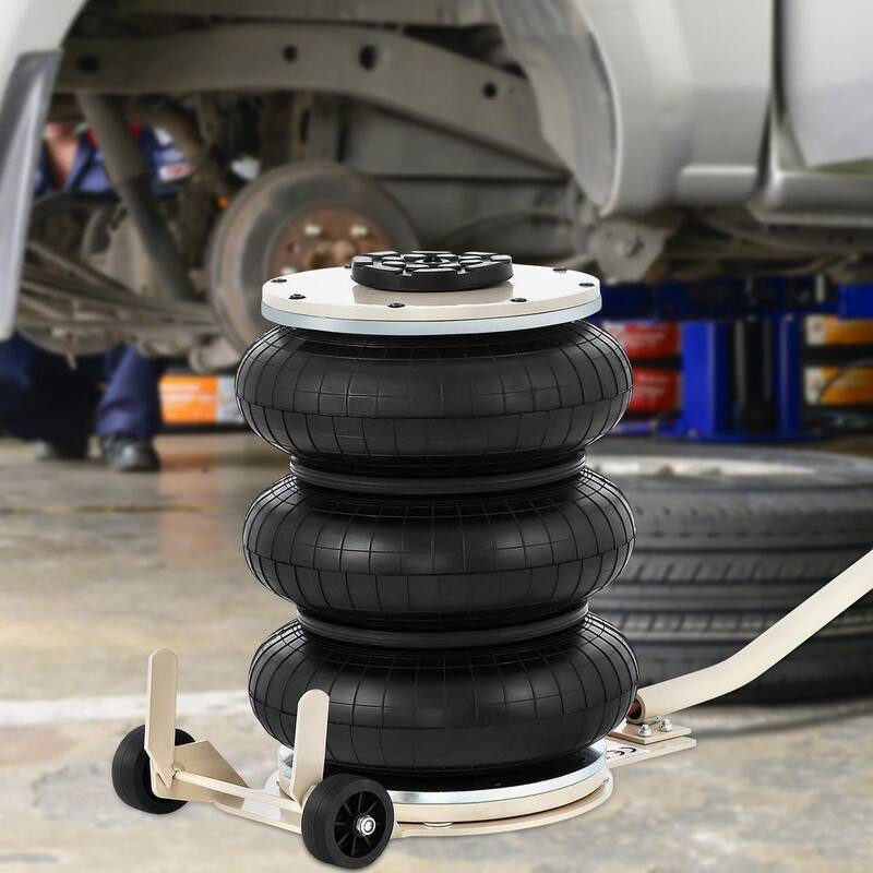 VEVOR Pneumatic Air Jack 5-Ton/11000 lbs. Triple Bag Air Jack Lifting Height 6.3 in. to 15.75 in. Inflatable Car Jack Lifter - QJD5TSBQNS0000001V0