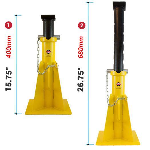 ESCO 25-Ton Heavy-Duty Pin Style Jack Stand (Short) - 10805