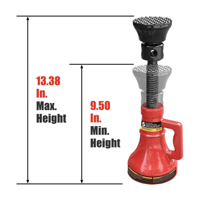 Big Red 5-Ton Support Screw Jack - ASJ05R