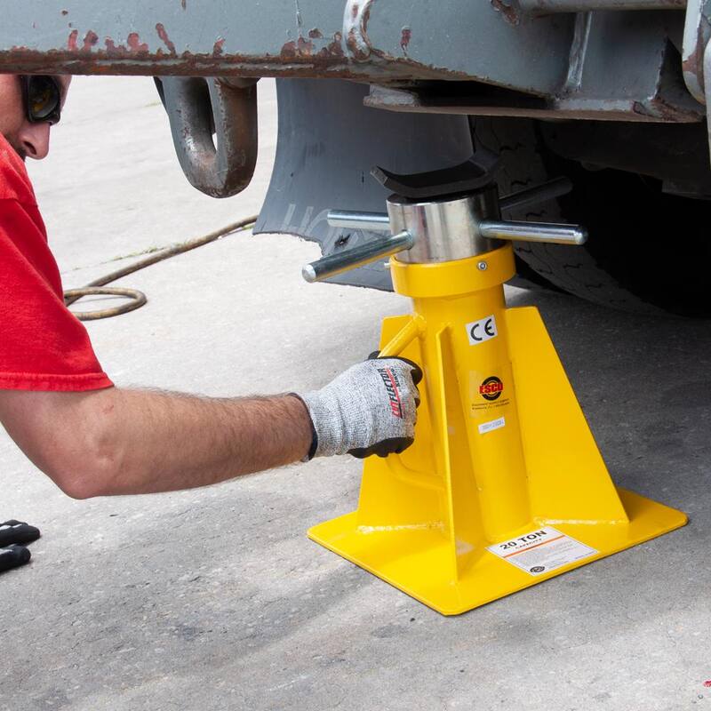 ESCO 20-Ton Heavy-Duty Screw Style Jack Stand (Tall) - 10803
