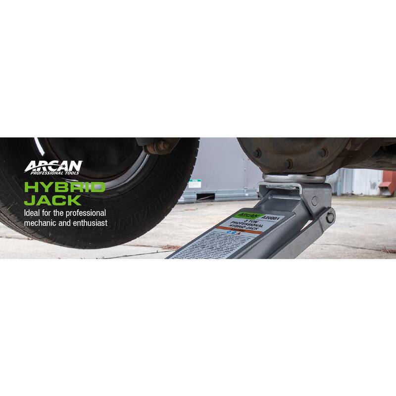 Arcan 3-Ton Hybrid Heavy Duty Aluminum and Steel Low Profile Floor and Car Jack - A20001