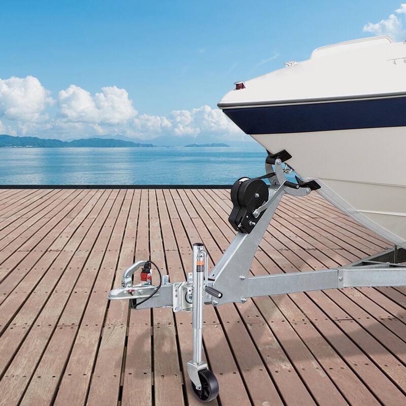 VEVOR Trailer Jack, Boat Trailer Jack 32.8 in., Bolt-on Trailer Tongue Jack Weight Capacity 1,000 lb., with PP Wheel - YTTCQJ1000LBSXBQBV0-805