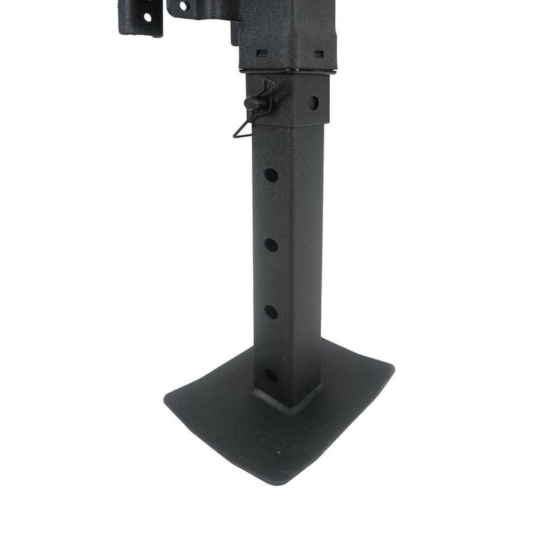 Trailer Valet Drill Powered 7,000 lb Side Bracket Mount Heavy Duty Square Drop Leg Trailer Jack with 47 inch total extension - TVJX7-S