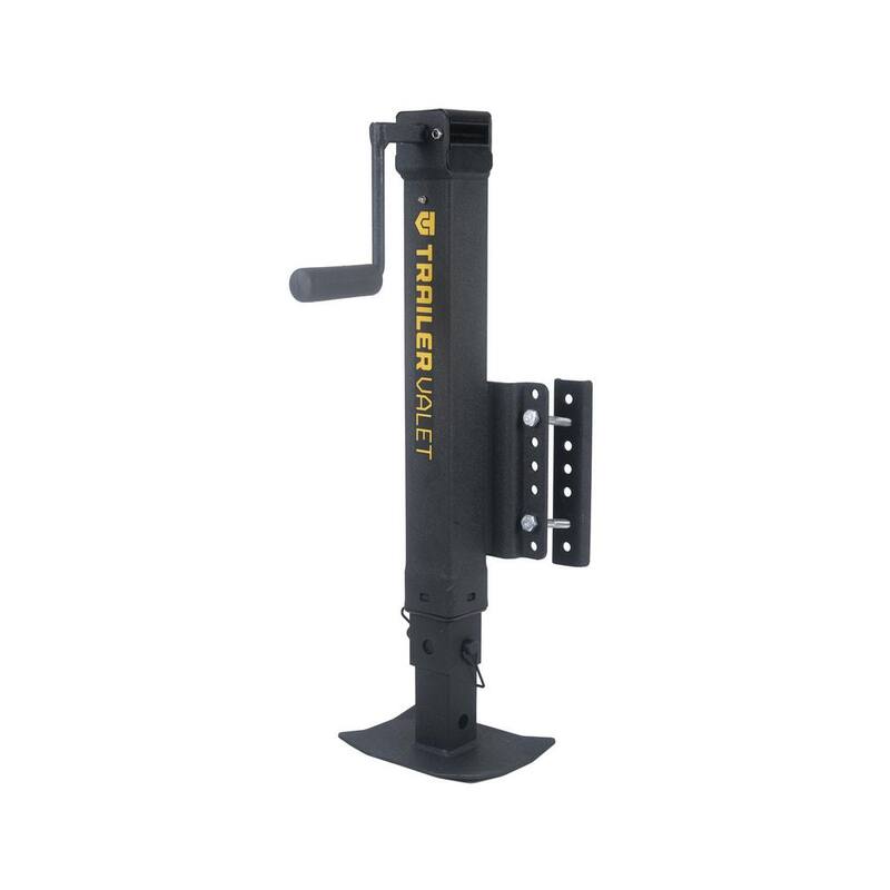 Trailer Valet Drill Powered 7,000 lb Side Bracket Mount Heavy Duty Square Drop Leg Trailer Jack with 47 inch total extension - TVJX7-S
