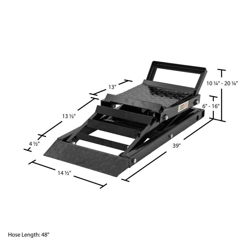Black Widow 3,000 lbs. Per Pair Capacity Hydraulic Underbody Access Car Lift with Ramp - CARLIFT-3000