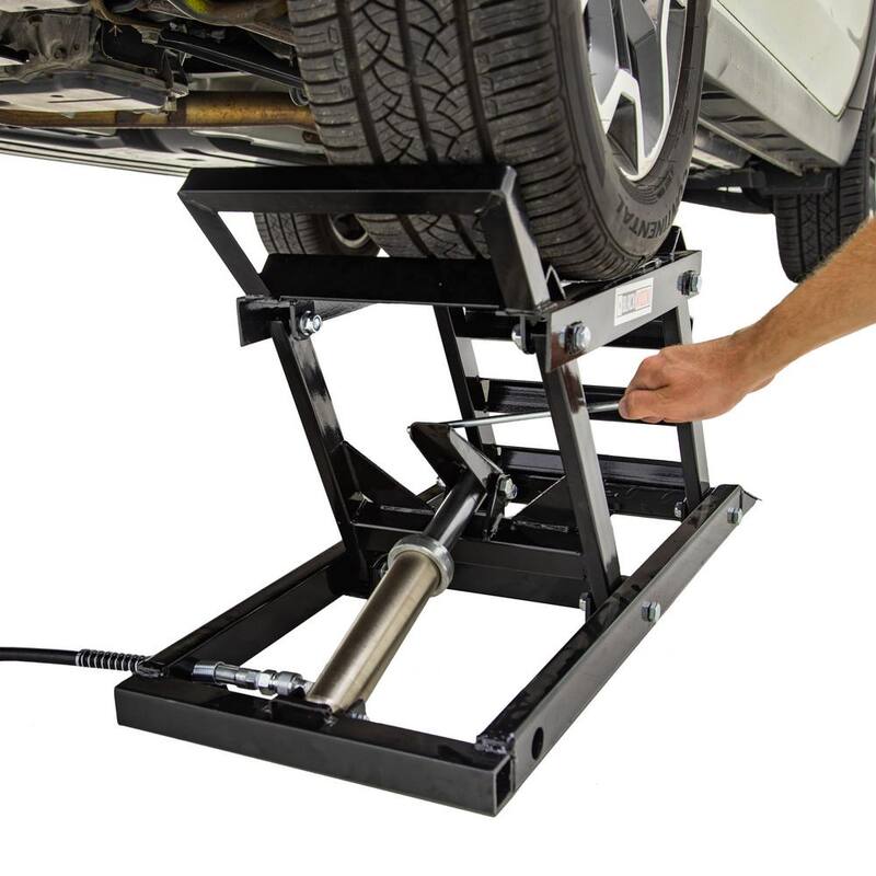 Black Widow 3,000 lbs. Per Pair Capacity Hydraulic Underbody Access Car Lift with Ramp - CARLIFT-3000