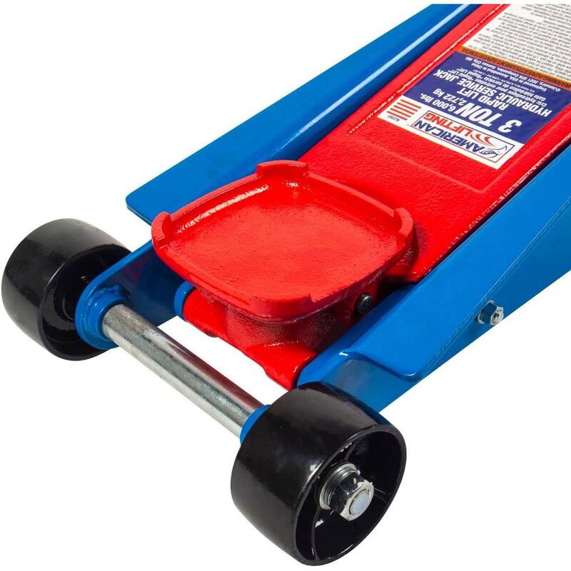 American Lifting 3 Ton Professional Heavy-Duty Hydraulic Rapid Lift Floor Jack for Service Car Truck SUV - AL2301