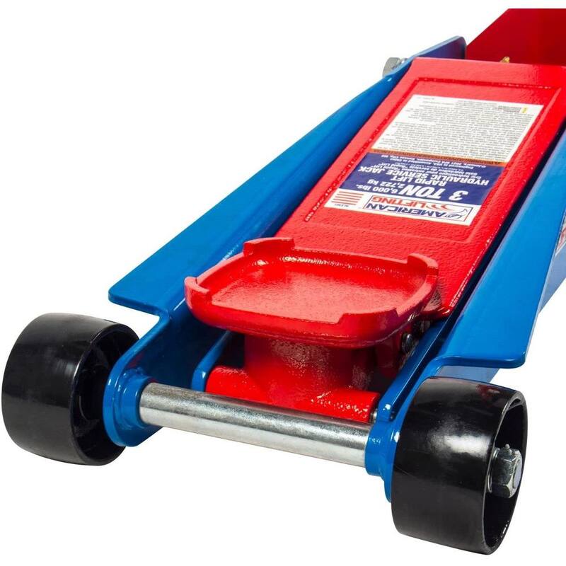American Lifting 3 Ton Professional Heavy-Duty Hydraulic Rapid Lift Floor Jack for Service Car Truck SUV - AL2301